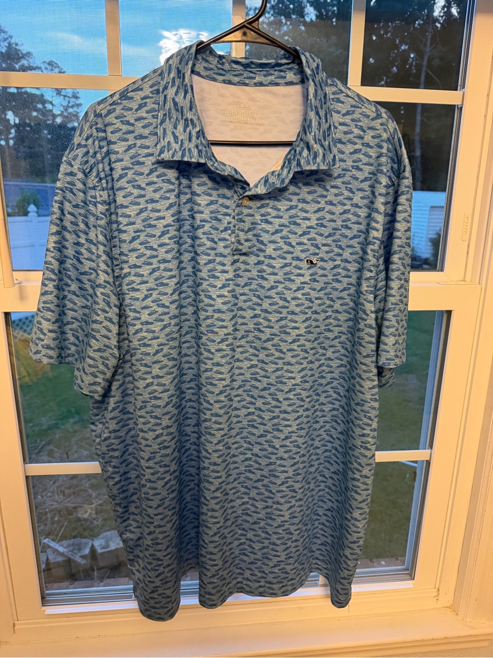 Vineyard Vines Light Blue Patterned Men’s Polo